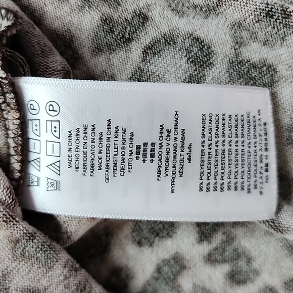 Michael Kors Animal Print Cardigan Sweater Top, Size Large - Picture 13 of 13